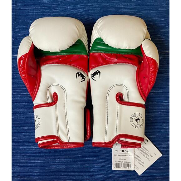 VENUM ELITE ITALY Edition Boxing Gloves 10 Oz. Ice W/ Tags Attached Used 1x 21B - Picture 3 of 4
